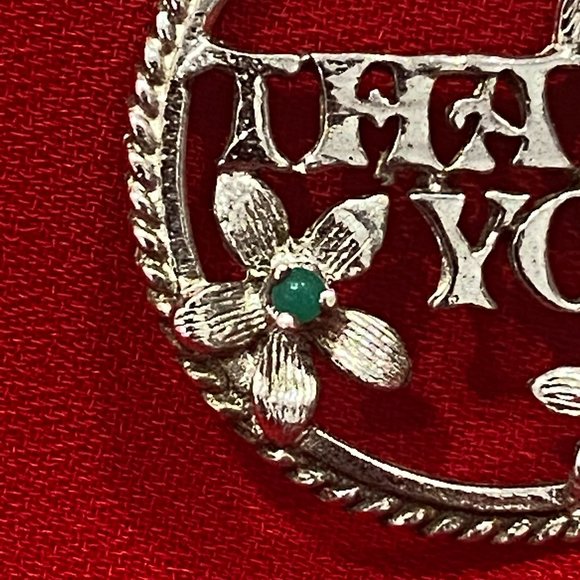 Silver Pendant – Thank you - Picture 2 of 5